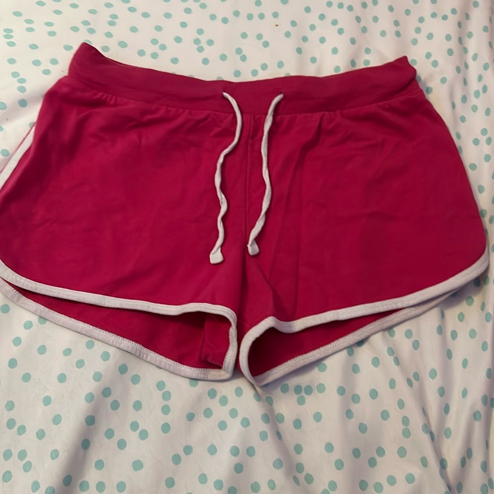 Girls Pink Shorts With Drawstring